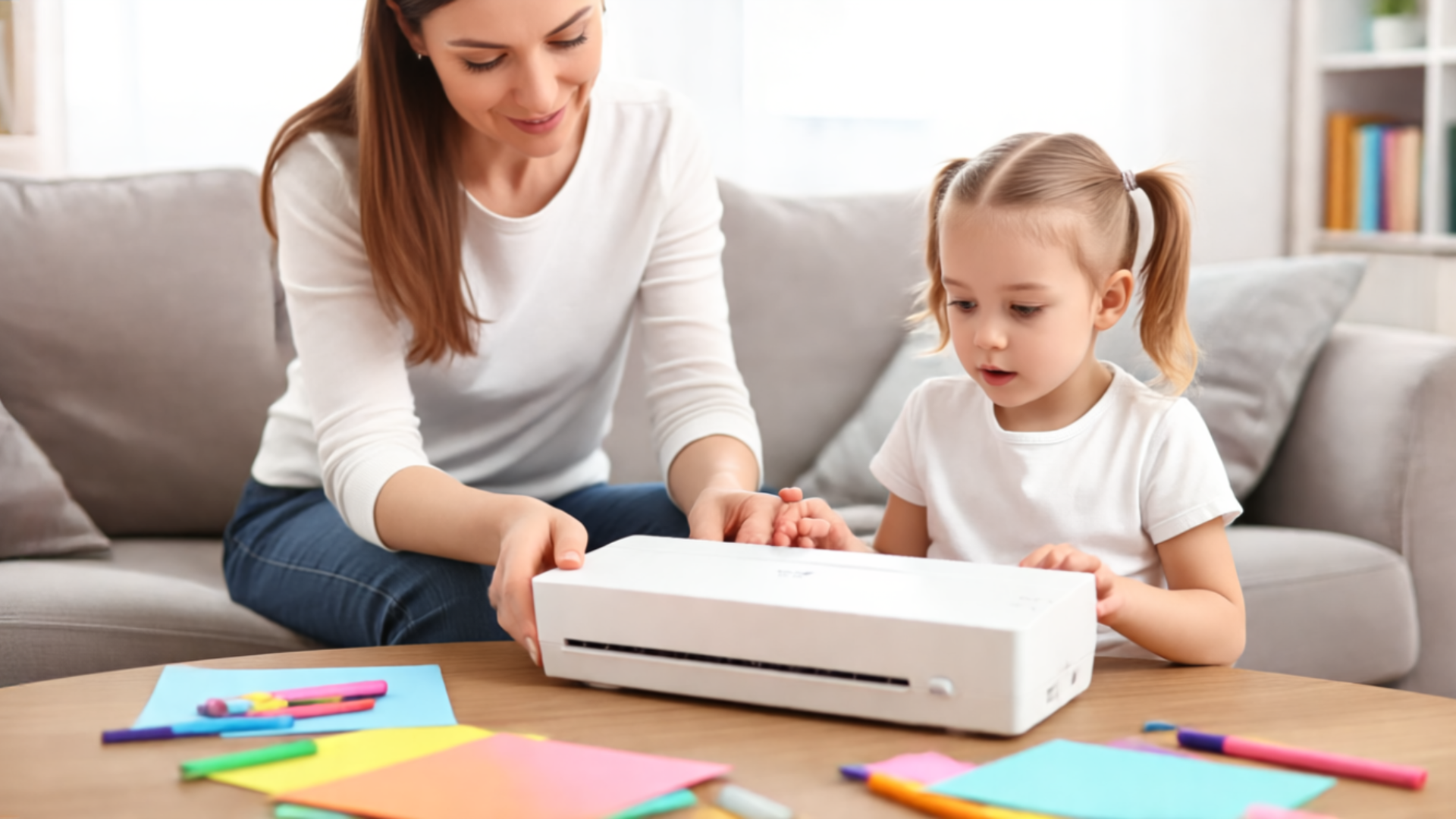 ラミネーター 使用イメージ